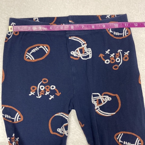 Carters navy blue snug fit cotton football pajamas size 10 boys - Picture 9 of 12